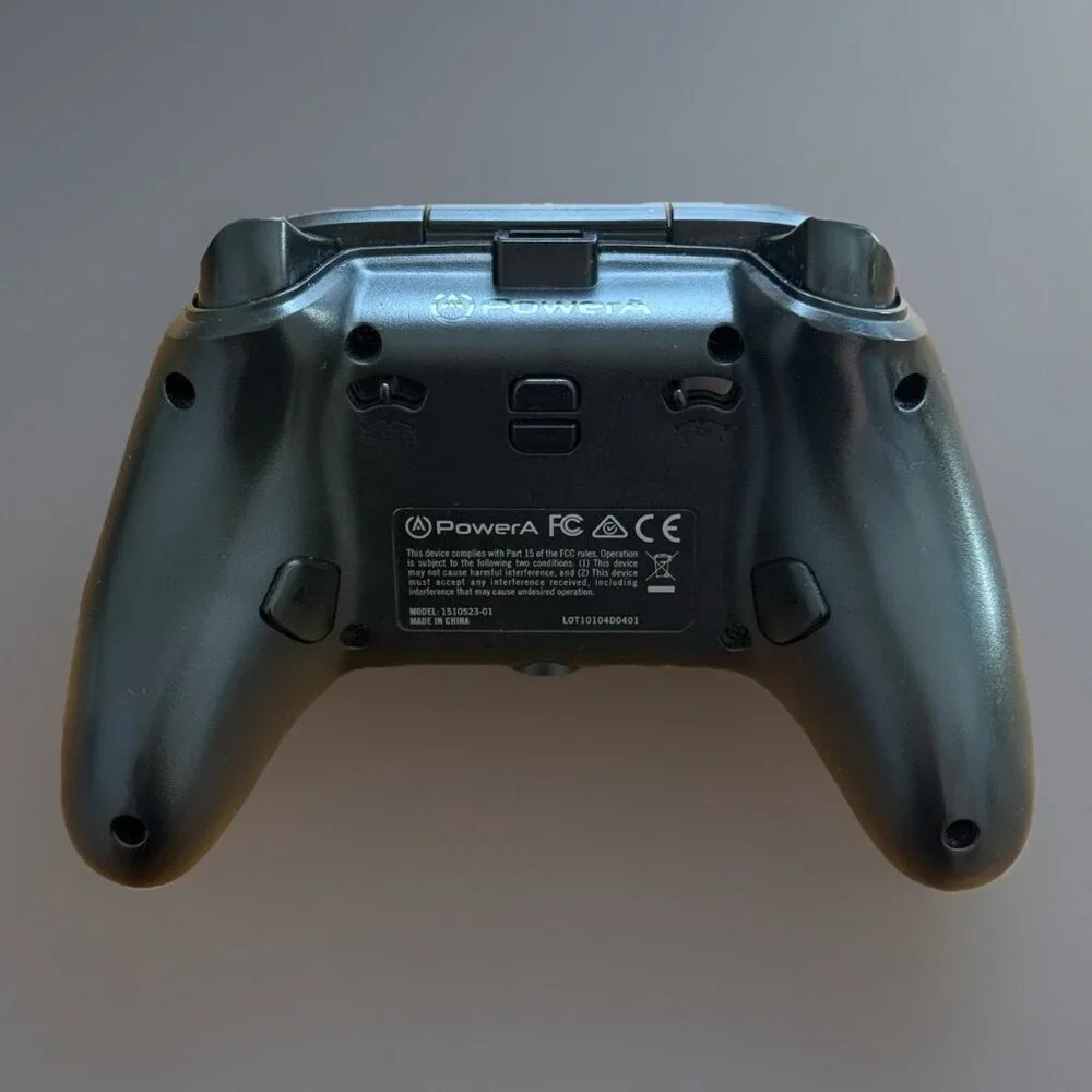 Xbox One Power A Wired Video Game Controller Black 1519265-01 w Breakaway Cable